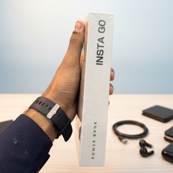 Yolo Hyper InstaGo 10000mah Powerbank 22.5W Fast Charging Digital Display Three Built In Cables Type C Lightning USB Multiple Ports