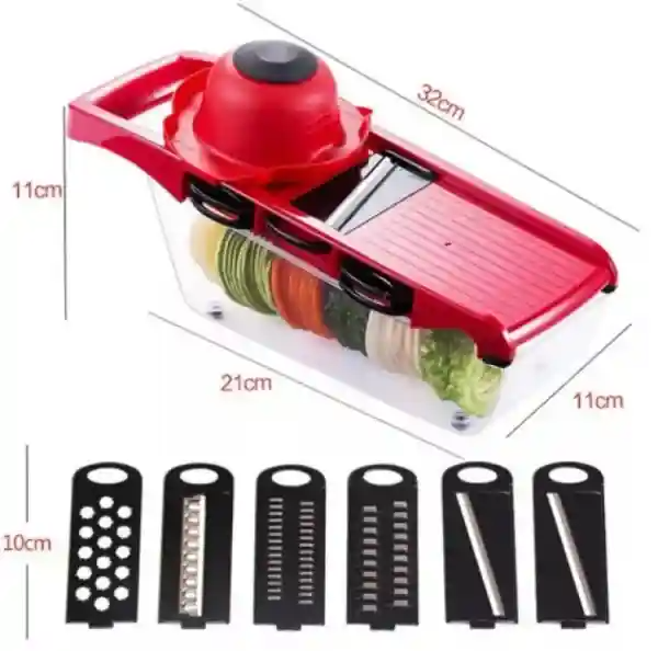 Multi‑Functional 10‑in‑1 Mandoline Slicer | Vegetable Cutter, Peeler, Chopper, Grater & Shredder