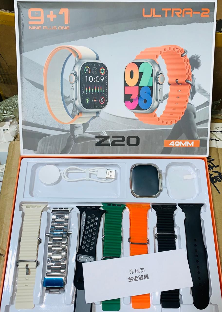 The Z20 Ultra 2 Smartwatch – 7‑in‑1 Srackin interchangeable straps,