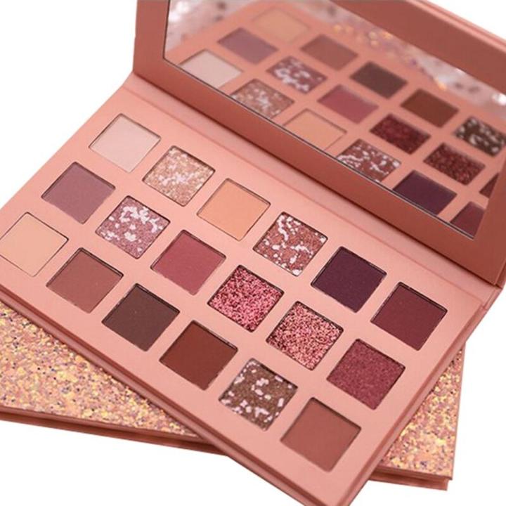 Huda Beauty The New Nude Eyeshadow Palette - 18 Pan Ultra-Pigmented Shadow Collection with Mattes