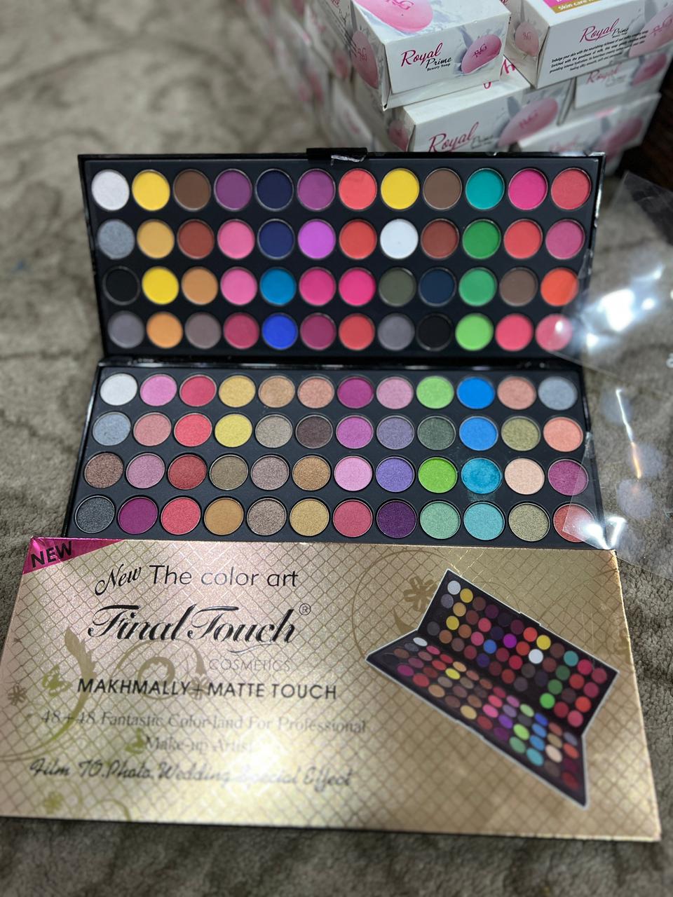 Final Touch Eyeshadow Palette | 96 Colors | Matte & Shimmer | Professional Makeup Kit