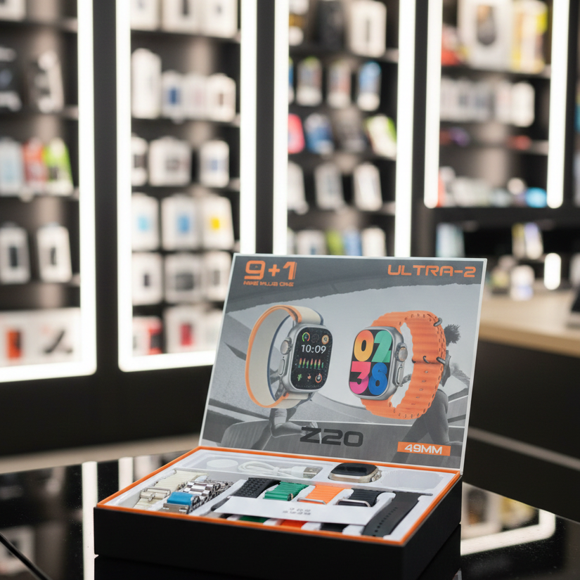 The Z20 Ultra 2 Smartwatch – 7‑in‑1 Srackin interchangeable straps,
