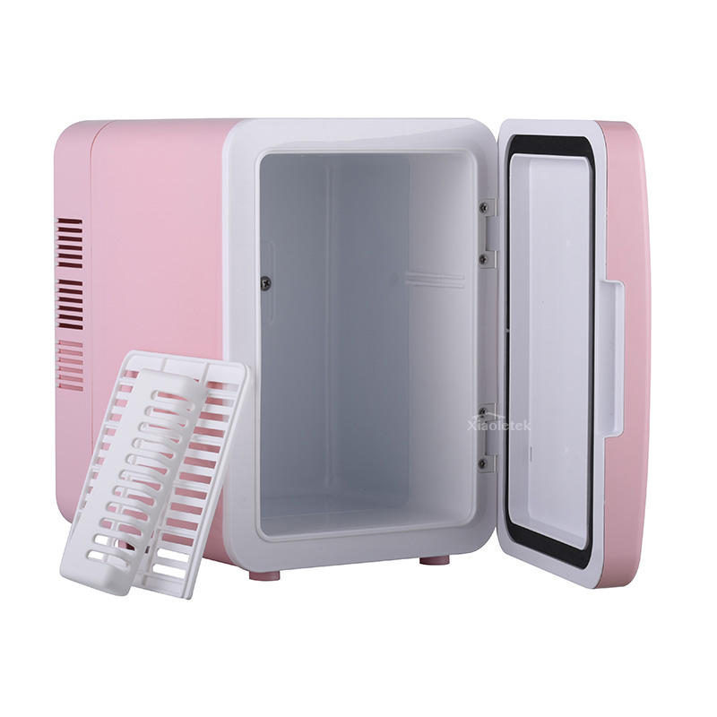4L Car Home Mini Refrigerator Cold and Hot Adjustable Mini Cosmetics Fridge With Removable Shelf