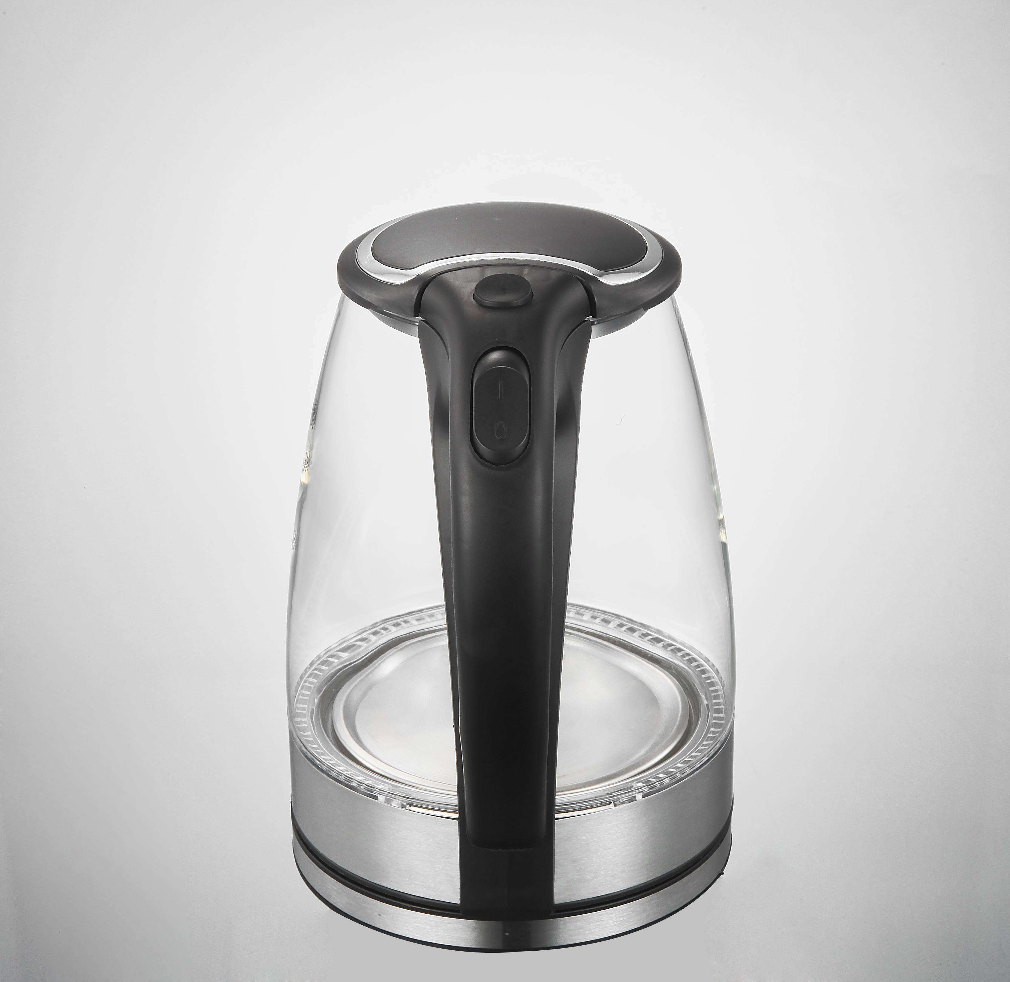 1.8L Glass Hot Electric Glass Kettle with Blue Light Boiling Automatically Power off Function
