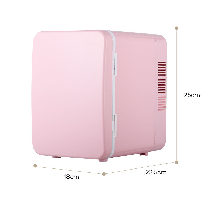 4L Car Home Mini Refrigerator Cold and Hot Adjustable Mini Cosmetics Fridge With Removable Shelf