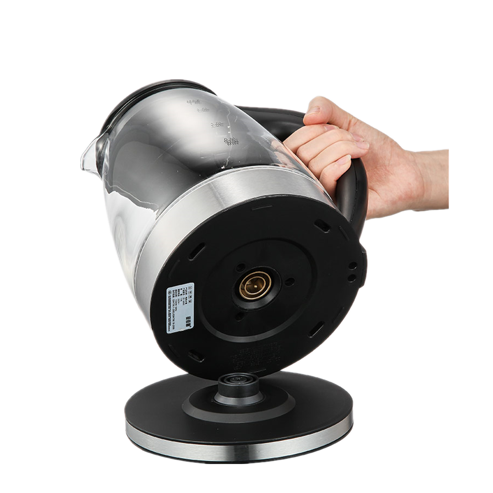 1.8L Glass Hot Electric Glass Kettle with Blue Light Boiling Automatically Power off Function