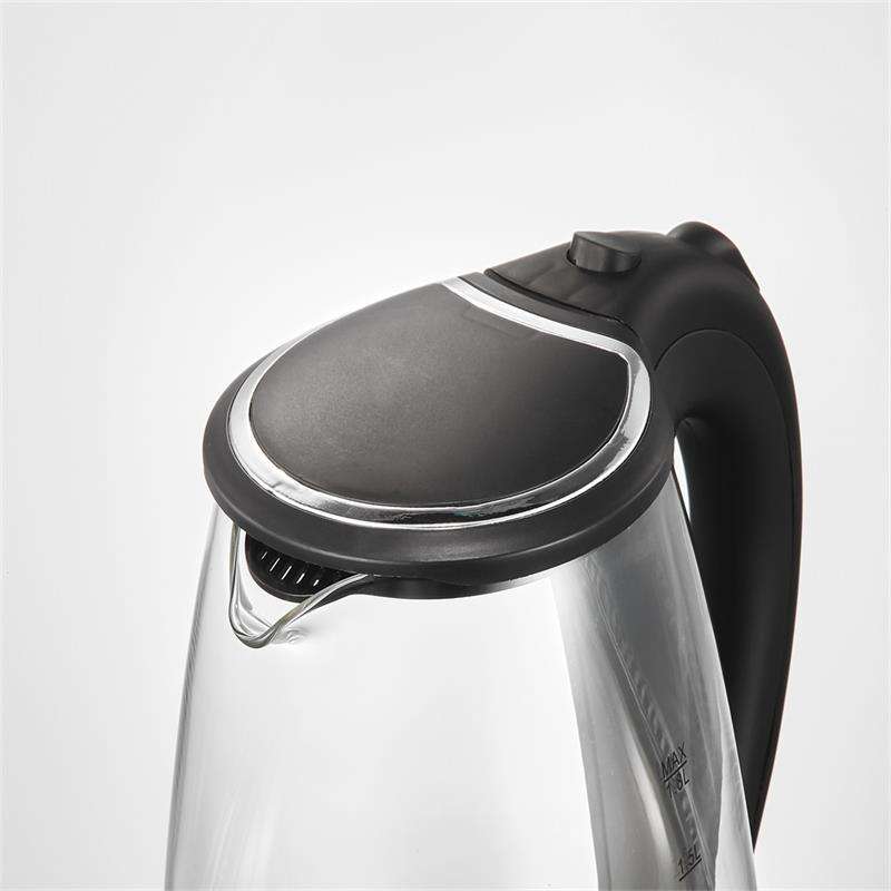 1.8L Glass Hot Electric Glass Kettle with Blue Light Boiling Automatically Power off Function