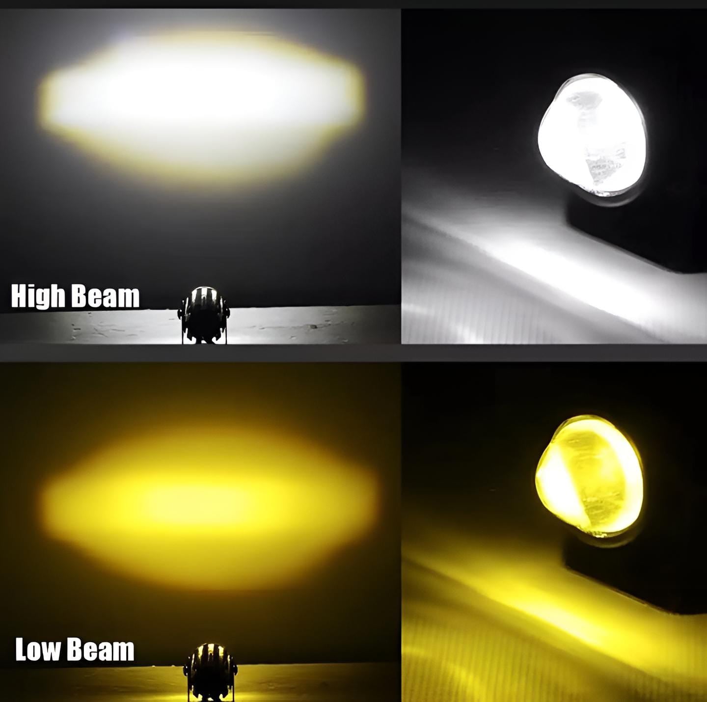 (2pcs) New Mini Driving Fog Light for All Motorcycle, Cars, Jeep(2pcs)