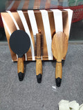 3‑Piece Hairbrush & Mirror Set | Elegant Wood Finish | Grooming & Styling Essentials