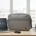 Grey Laptop Shoulder Bag Providing Durable Protection With Comfortable Carry Stylish Design