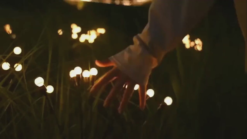 Garden Lights – New Upgraded Solar Powered Firefly Lights, Outdoor Waterproof Vibrant Decorative Lighting for Home & Garden (Warm Light)