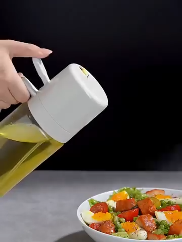 2 in 1 Oil Sprayer Bottle Kitchen Tool for Cooking Baking BBQ - 470ML