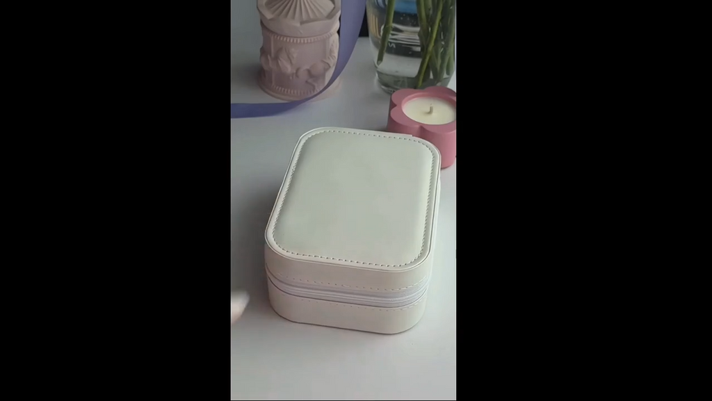 Portable Folding Makeup Mirror Jewellery Box – 3-Color LED Beauty Mirror, Multi-Function Personal Care Organizer