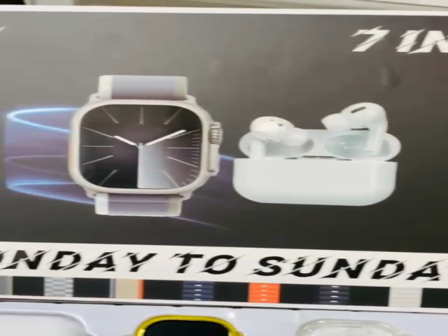 H50 Smart Watch 7‑in‑1 Set | Golden Design | With AirPods & Accessories